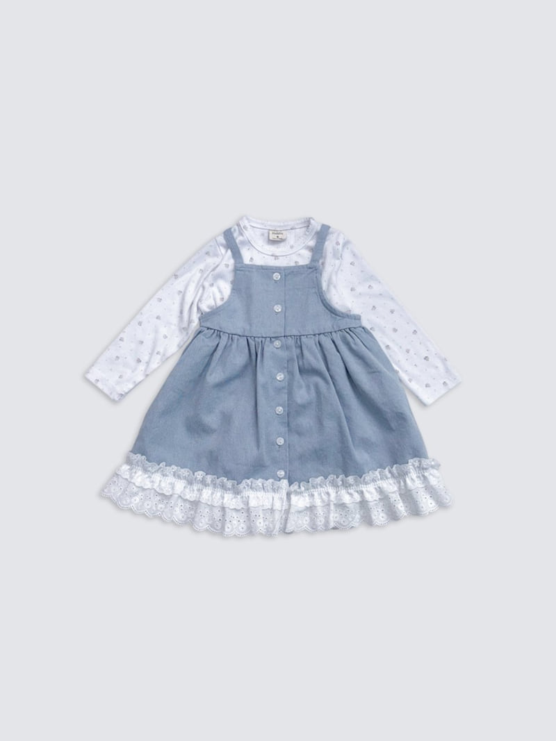 Pom - Korean Baby Fashion - #babyboutique - Apron One-piece - 7