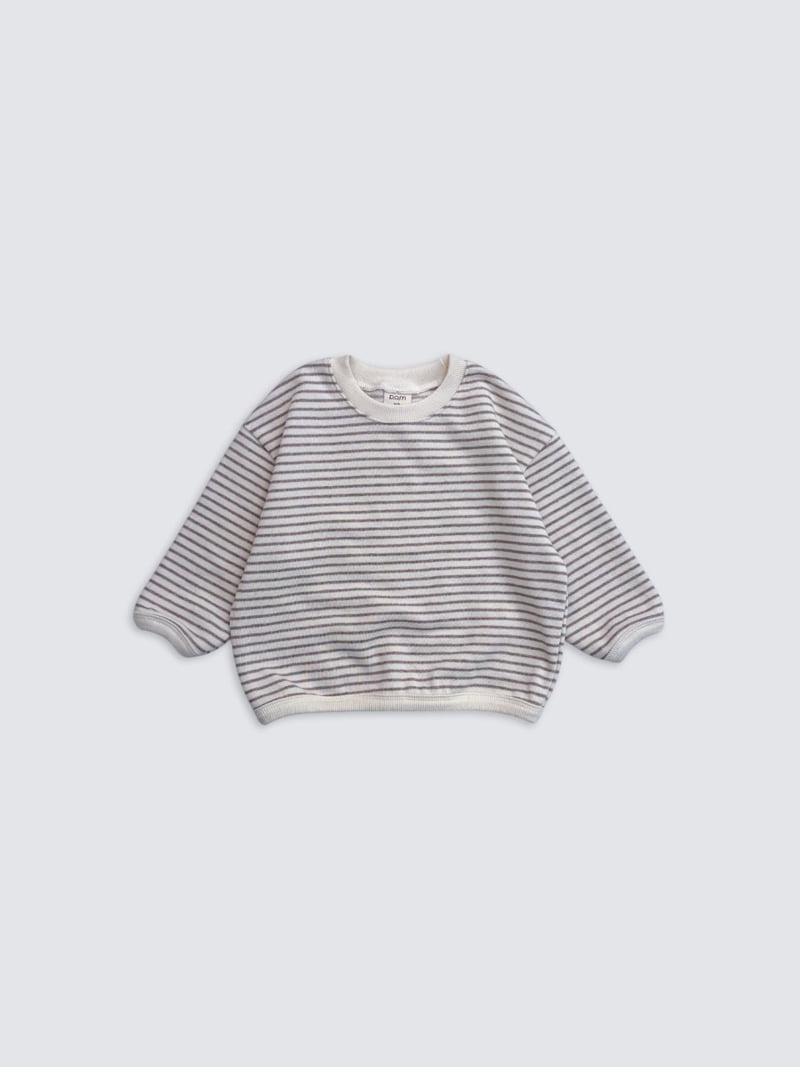 Pom - Korean Baby Fashion - #babyboutique - Rappa Stripe Sweatshirt - 12