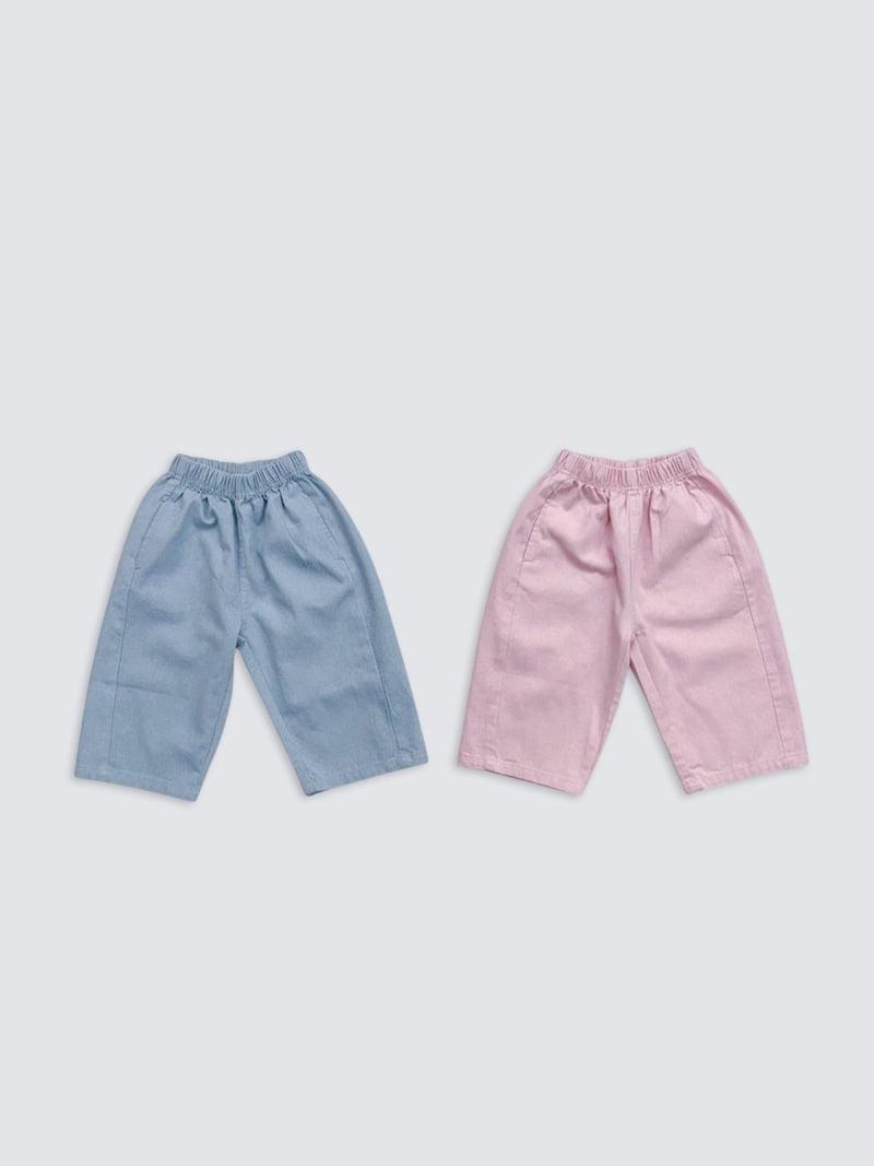 Pom - Korean Baby Fashion - #babyboutique - Pigment Panel Pants