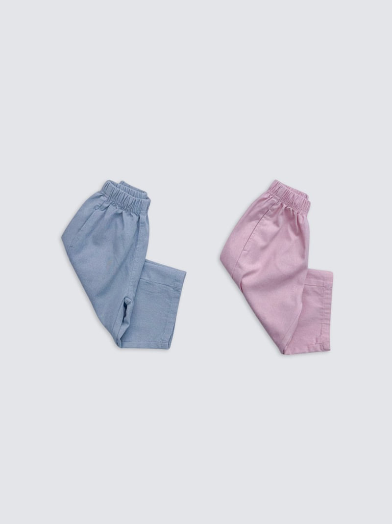 Pom - Korean Baby Fashion - #babyboutique - Pigment Panel Pants - 2