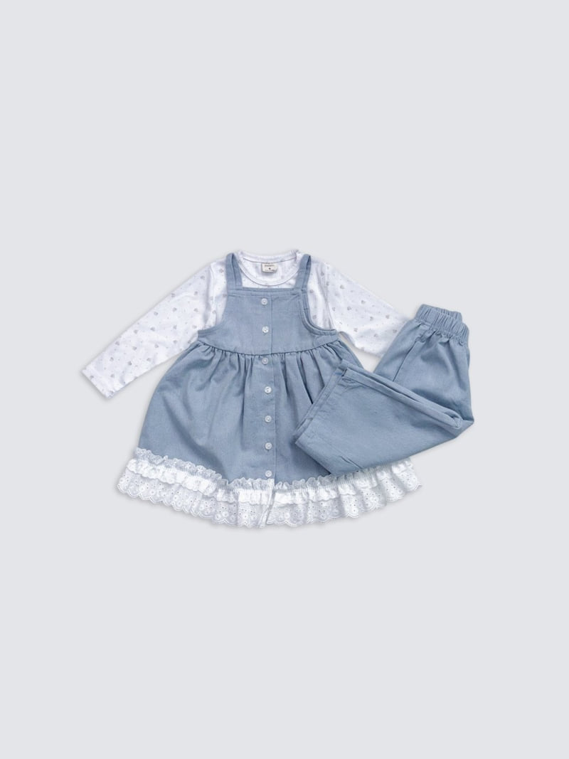 Pom - Korean Baby Fashion - #babyboutiqueclothing - Apron One-piece - 8