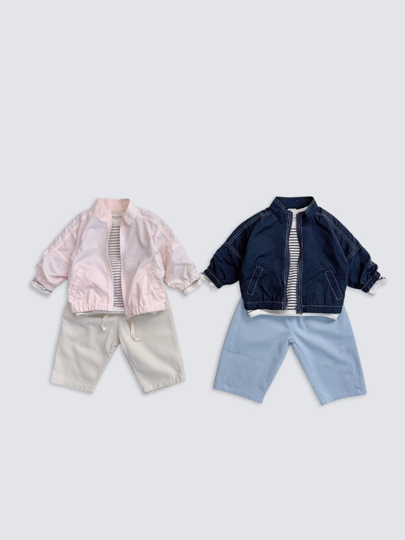 Pom - Korean Baby Fashion - #babyboutiqueclothing - Stitch Wind Jacket - 7