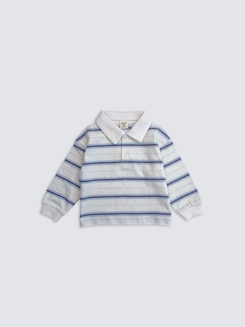 Pom - Korean Baby Fashion - #babyboutiqueclothing - Stripe Collar Tee - 10