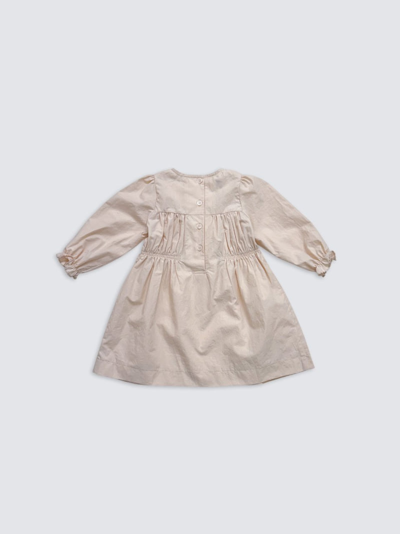 Pom - Korean Baby Fashion - #babyclothing - Shirring One-piece - 6