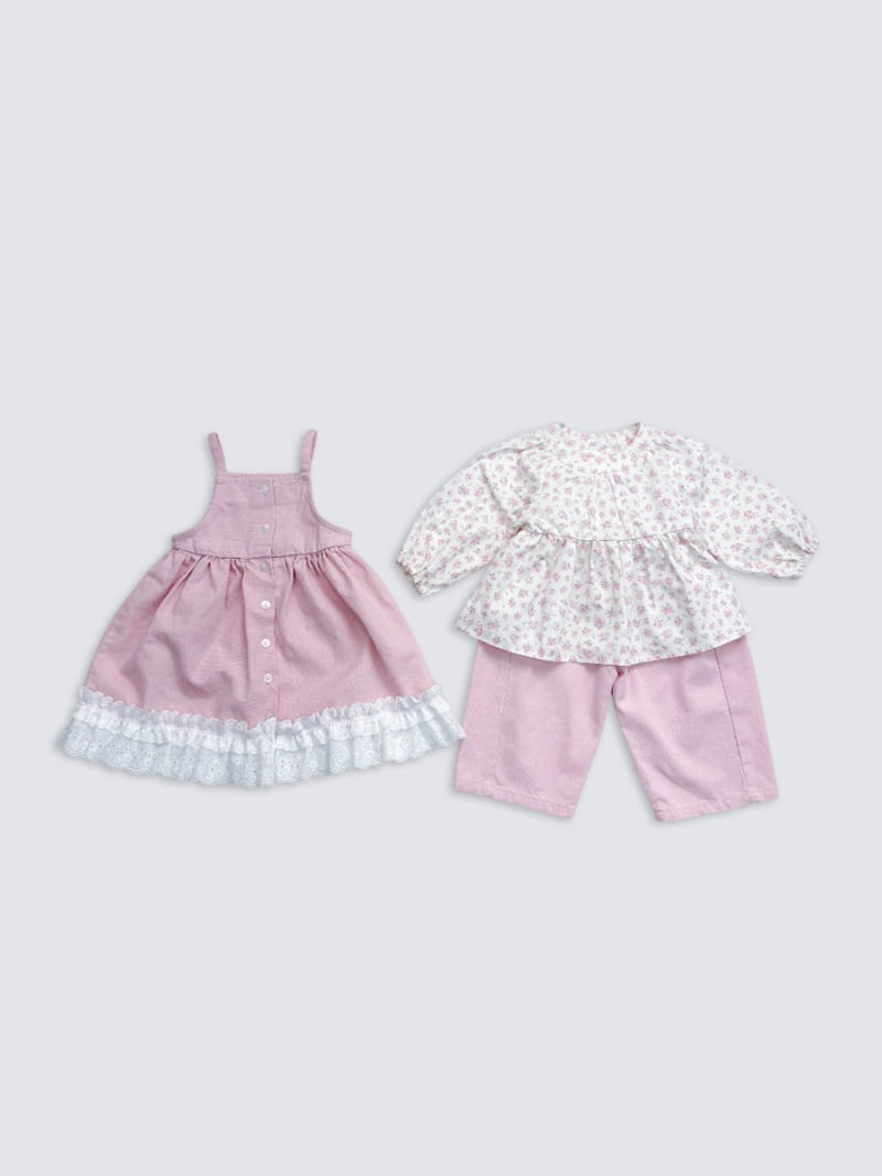 Pom - Korean Baby Fashion - #babyboutiqueclothing - Flower Blouse - 4