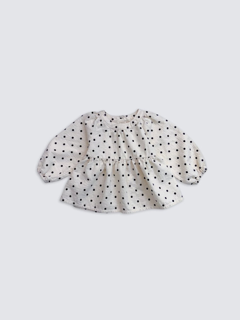 Pom - Korean Baby Fashion - #babyclothing - Dot Blouse