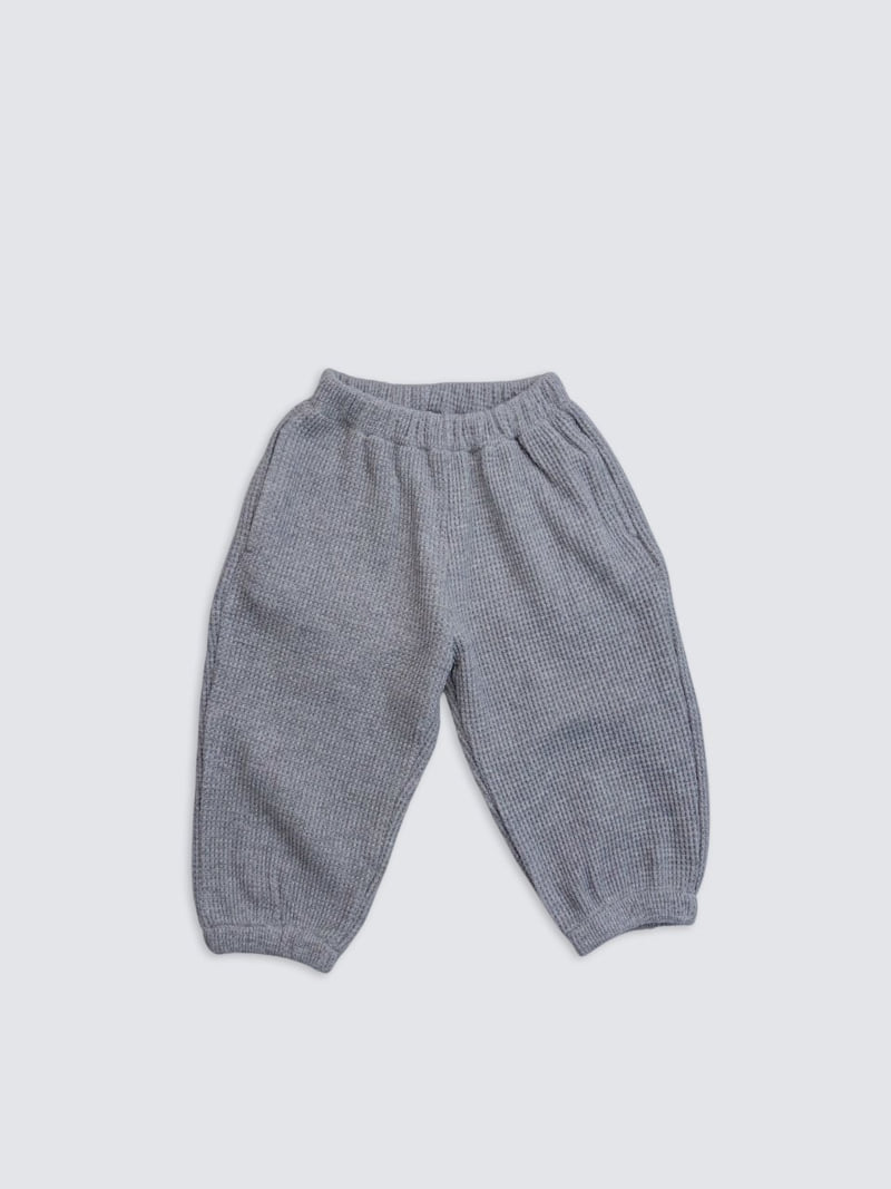 Pom - Korean Baby Fashion - #babyclothing - Waffle Jogger Pants - 11