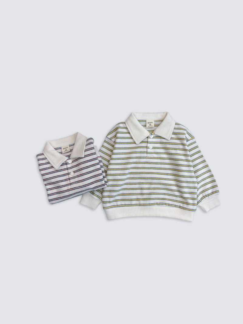 Pom - Korean Baby Fashion - #babyclothing - Terry Collar Sweatshirt - 8