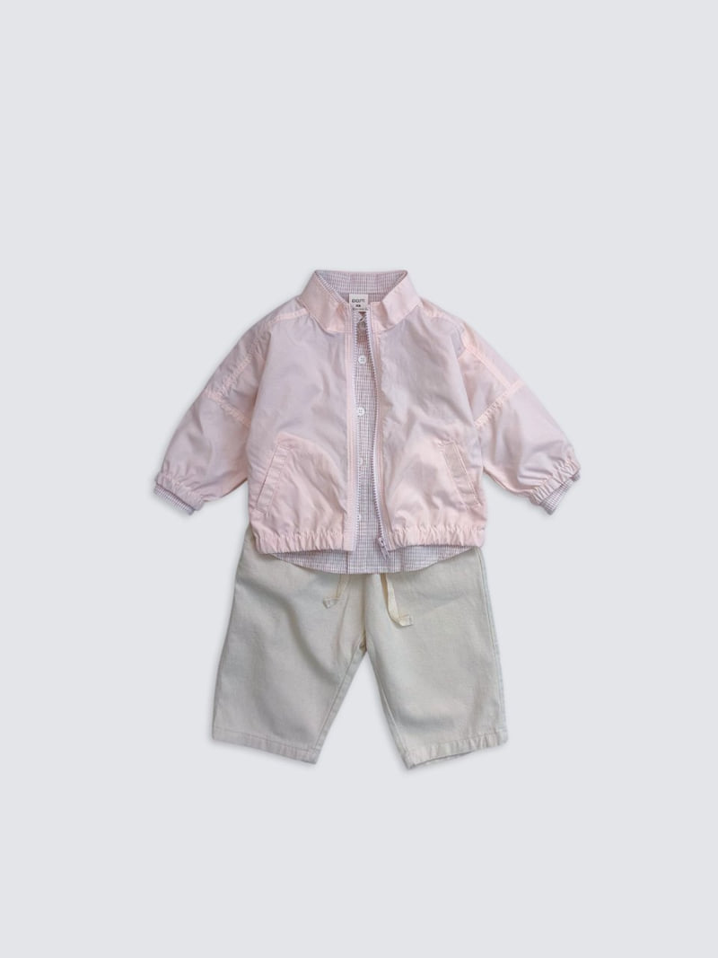 Pom - Korean Baby Fashion - #babyfashion - Stitch Wind Jacket - 9