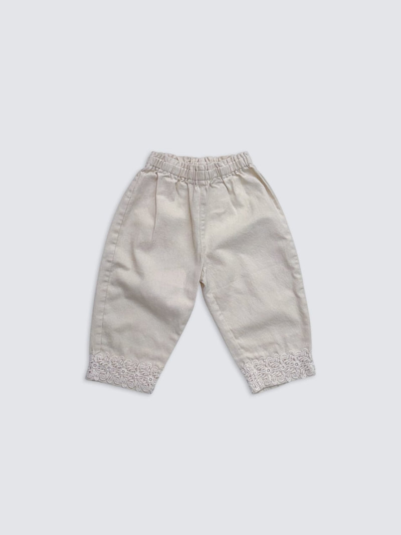 Pom - Korean Baby Fashion - #babyfashion - Frill Lace Pants - 6