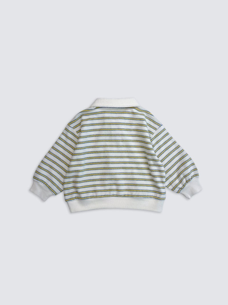 Pom - Korean Baby Fashion - #babyfever - Terry Collar Sweatshirt - 10