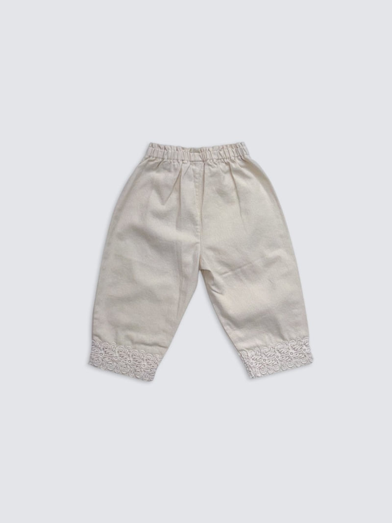Pom - Korean Baby Fashion - #babyfever - Frill Lace Pants - 7