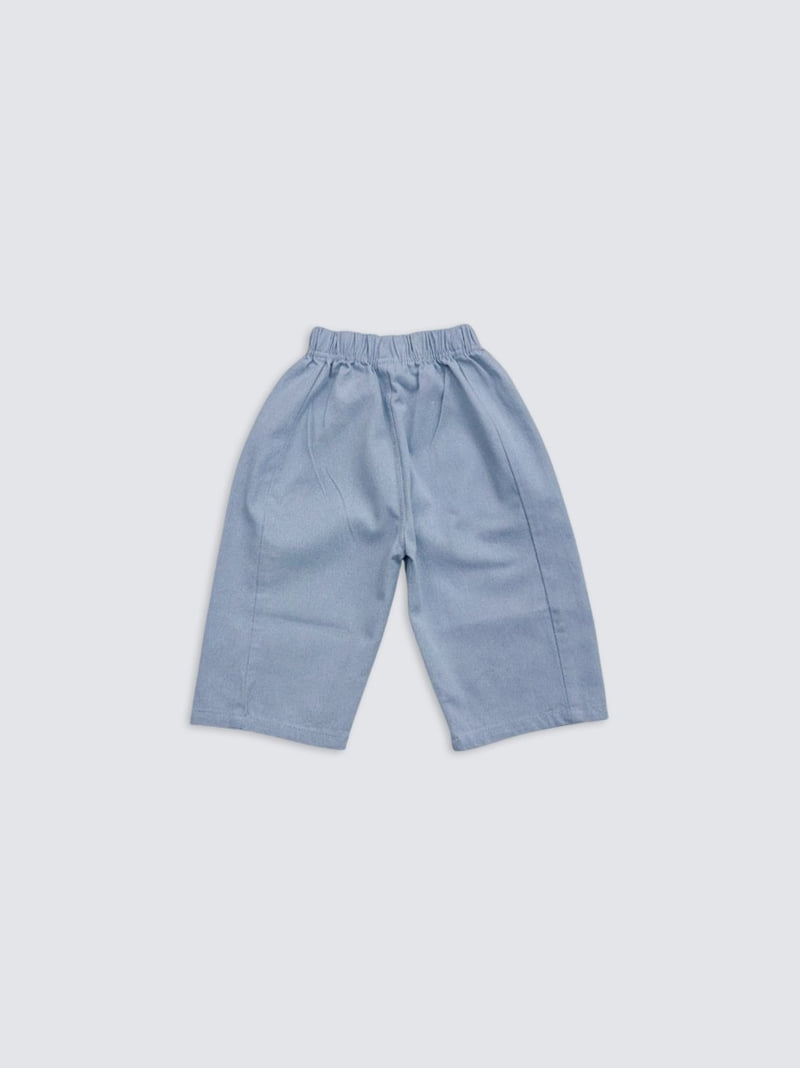 Pom - Korean Baby Fashion - #babyfever - Pigment Panel Pants - 6