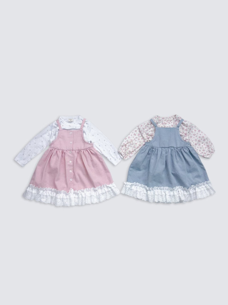 Pom - Korean Baby Fashion - #babylifestyle - Flower Blouse - 8