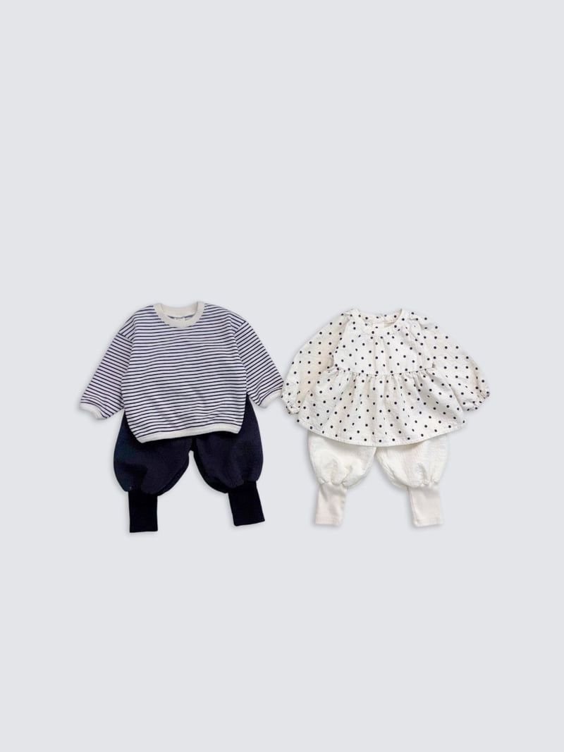 Pom - Korean Baby Fashion - #babyoninstagram - Dot Blouse - 6