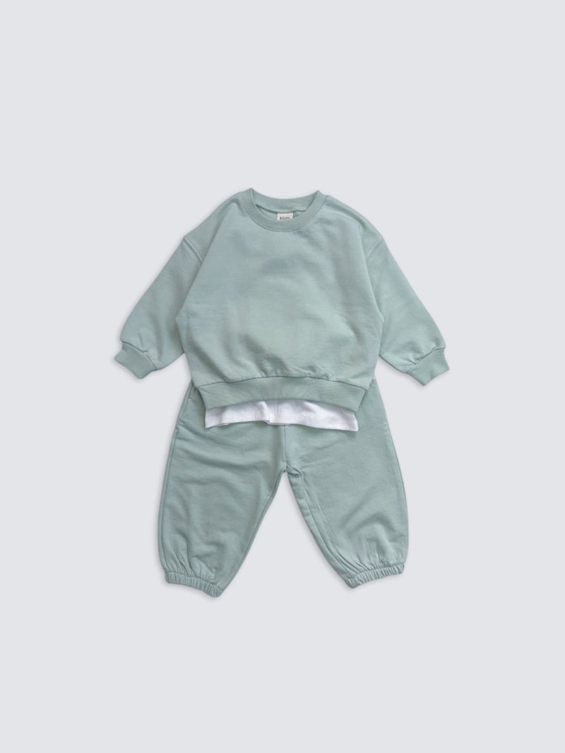 Pom - Korean Baby Fashion - #babyootd - Simple Sweatshirt - 6