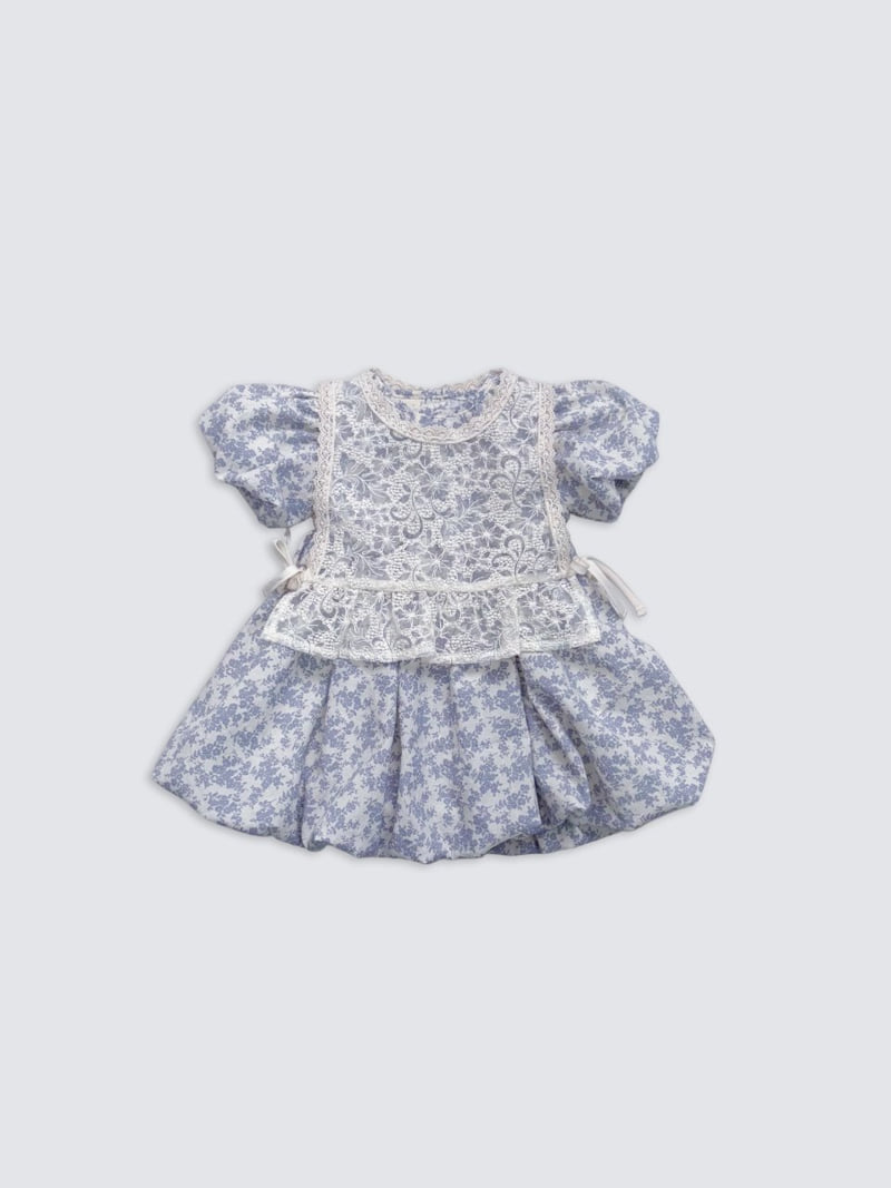 Pom - Korean Baby Fashion - #babyoutfit - Balloon One-piece - 6