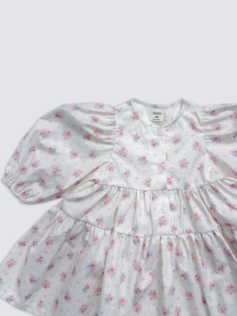 Pom - Korean Baby Fashion - #onlinebabyboutique - Tiered One-piece - 2