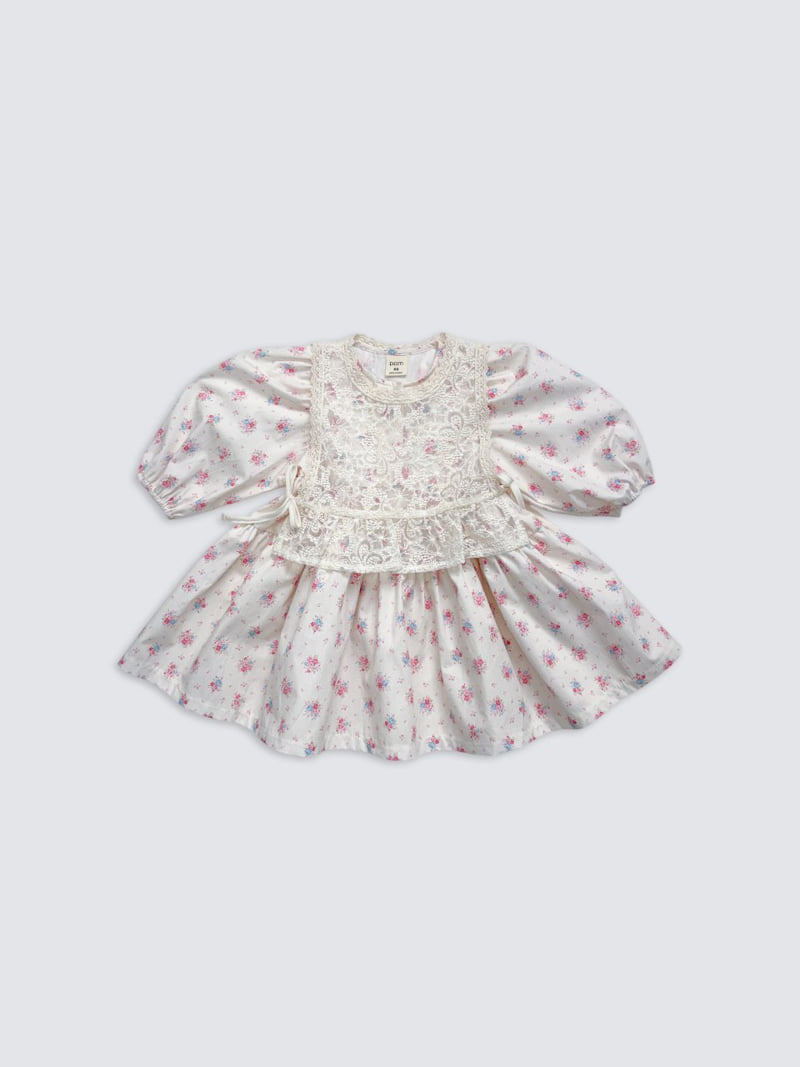 Pom - Korean Baby Fashion - #onlinebabyshop - Tiered One-piece - 3