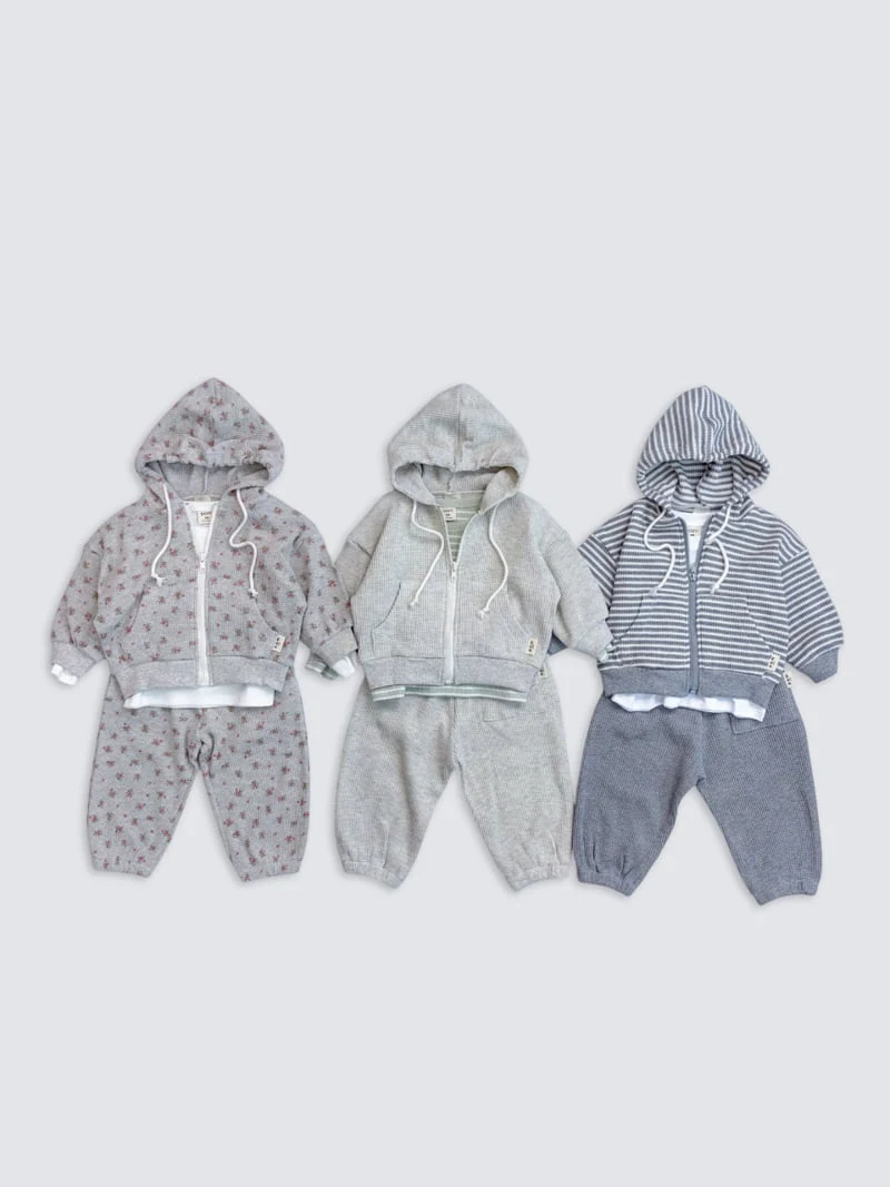 Pom - Korean Baby Fashion - #onlinebabyshop - Flower Jogger Pants - 5