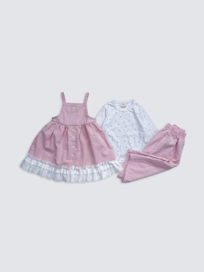 Pom - Korean Baby Fashion - #smilingbaby - Apron One-piece - 6
