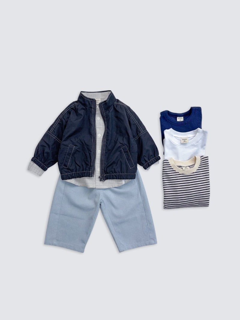 Pom - Korean Baby Fashion - #smilingbaby - Stitch Wind Jacket - 5