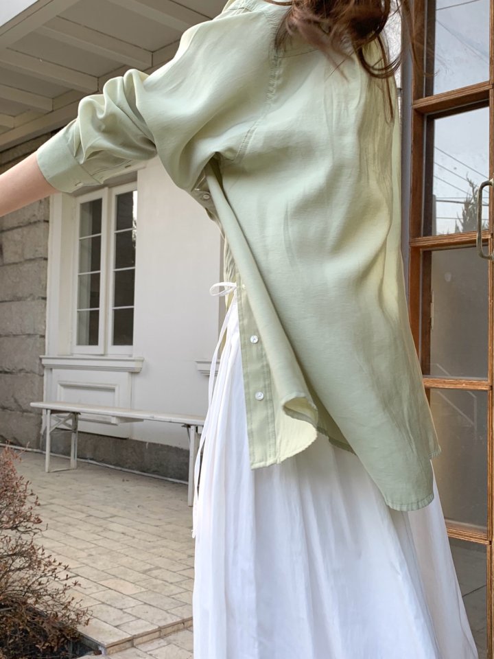 Pomelo - Korean Women Fashion - #womensfashion - Dual Pocket Shirt - 4