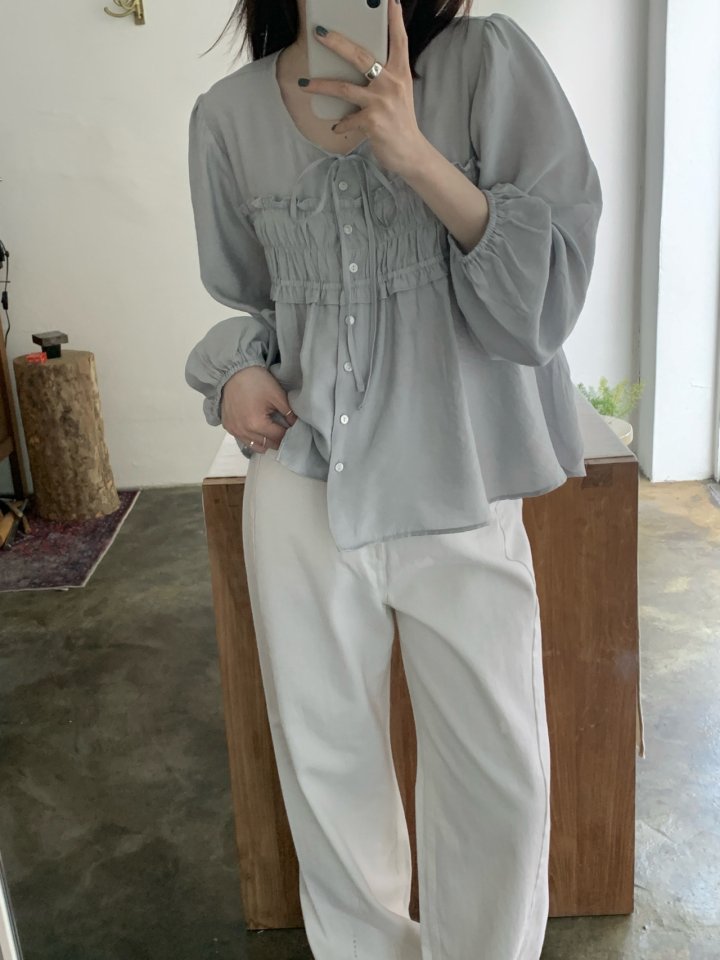 Pomelo - Korean Women Fashion - #momslook - Bustier Blouse - 3