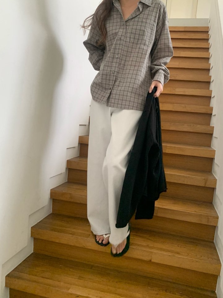 Pomelo - Korean Women Fashion - #womensfashion - Blush Denim Pants - 4