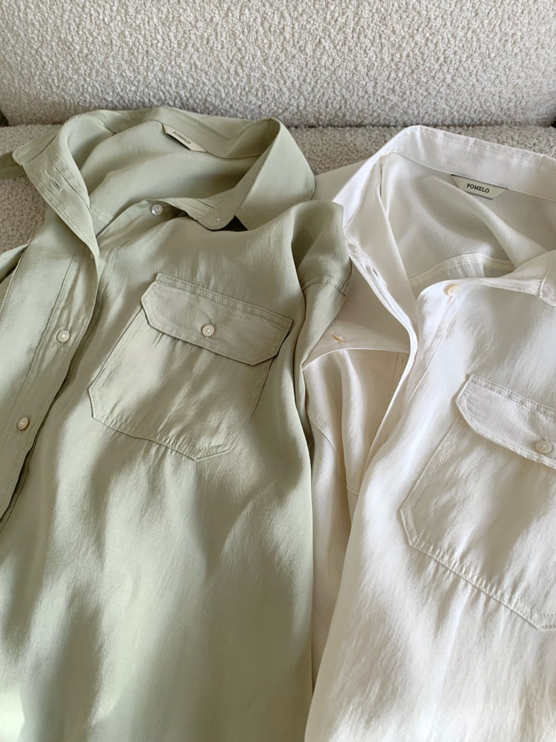 Pomelo - Korean Women Fashion - #pursuepretty - Dual Pocket Shirt - 12