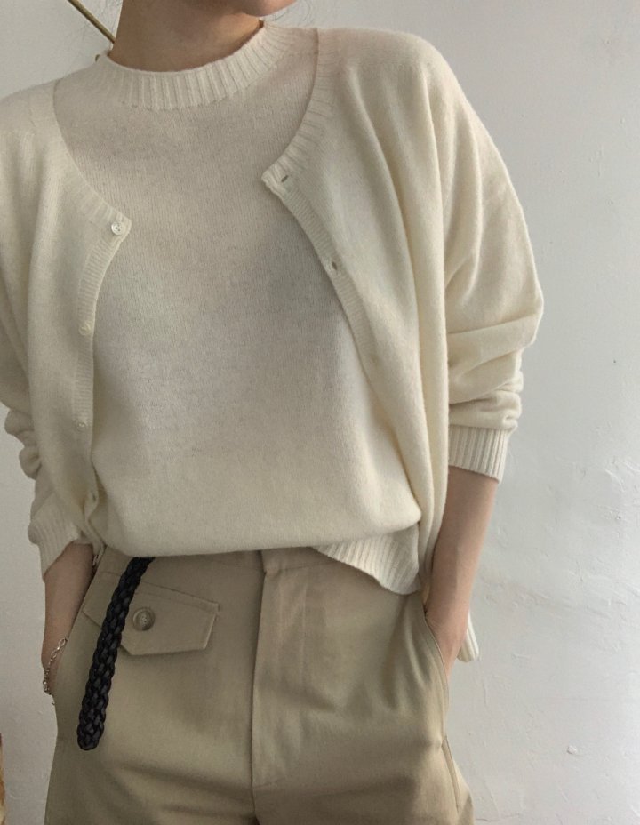 Pomelo - Korean Women Fashion - #pursuepretty - Wholegarment Round Cardigan - 7