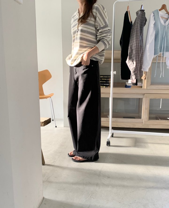 Pomelo - Korean Women Fashion - #restrostyle - Blush Denim Pants - 11