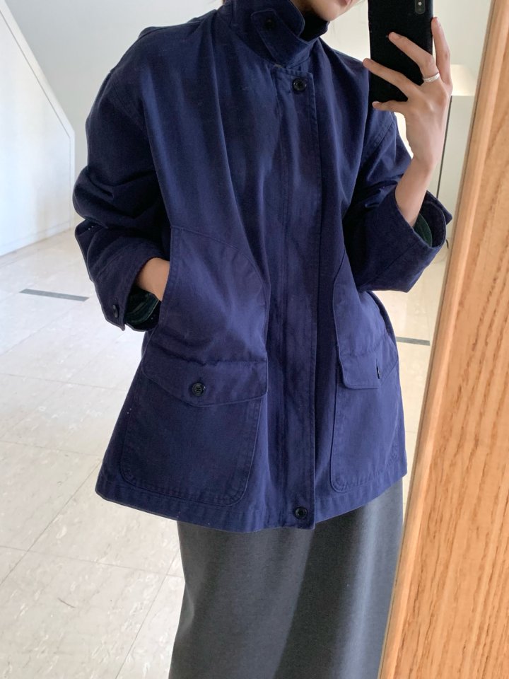 Pomelo - Korean Women Fashion - #womensfashion - Bio Wash Work Jacket - 3