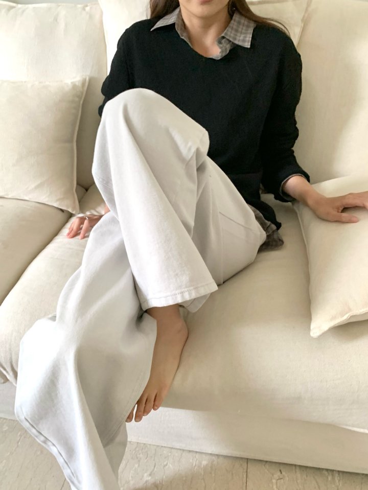 Pomelo - Korean Women Fashion - #womensfashion - Blush Denim Pants - 7