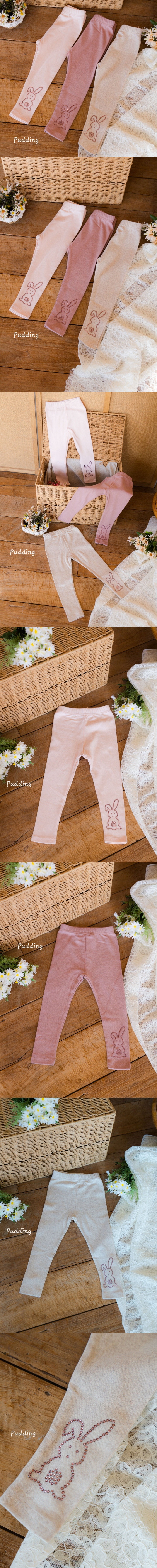 Pudding - Korean Children Fashion - #kidzfashiontrend - Bunny Leggings
