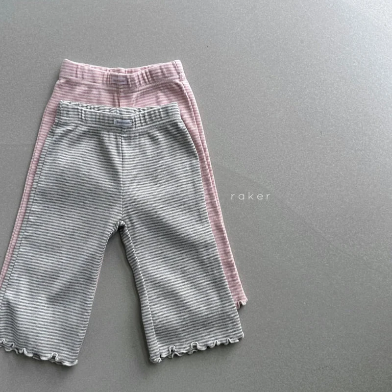 Raker - Korean Children Fashion - #childofig - Coco Rib Flared Pants