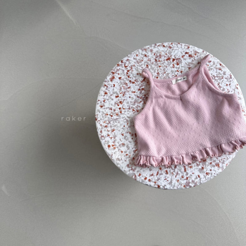 Raker - Korean Children Fashion - #childofig - Elia Eyelet Strap Sleeveless - 2