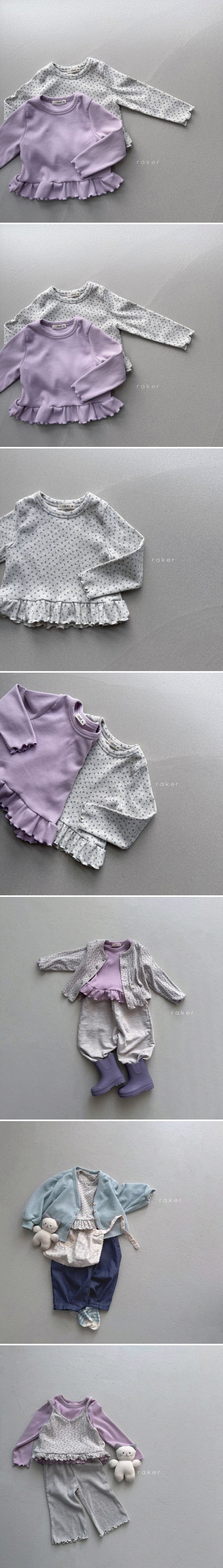 Raker - Korean Children Fashion - #childrensboutique - Yorl Frill Tee (Rib) - 2