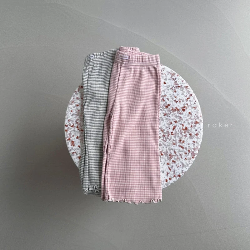 Raker - Korean Children Fashion - #childrensboutique - Coco Rib Flared Pants - 2