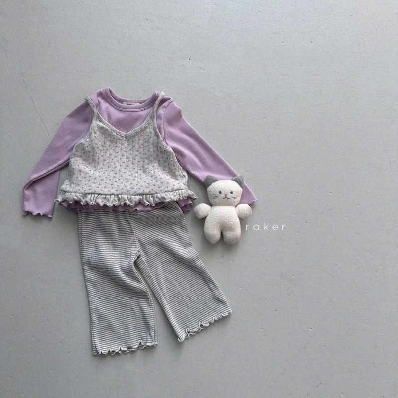 Raker - Korean Children Fashion - #kidsshorts - Elia Eyelet Strap Sleeveless - 7