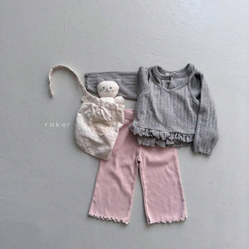Raker - Korean Children Fashion - #kidsstore - Elia Eyelet Strap Sleeveless - 8