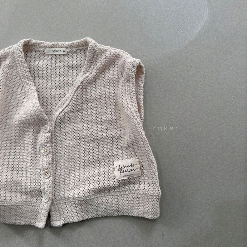 Raker - Korean Children Fashion - #littlefashionista - Friends Knitting Vest - 3
