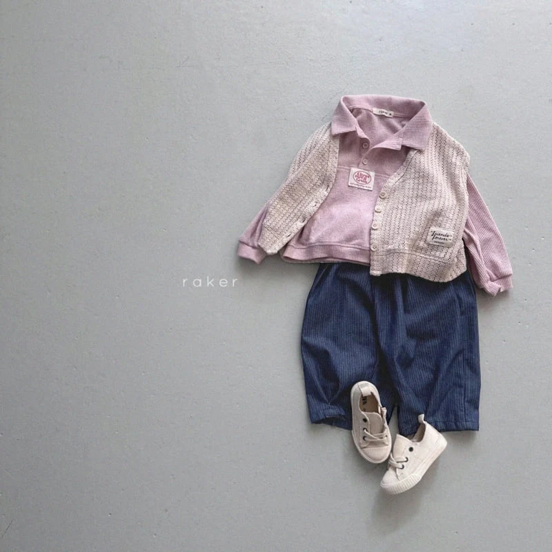 Raker - Korean Children Fashion - #littlefashionista - Friends Knitting Vest - 4