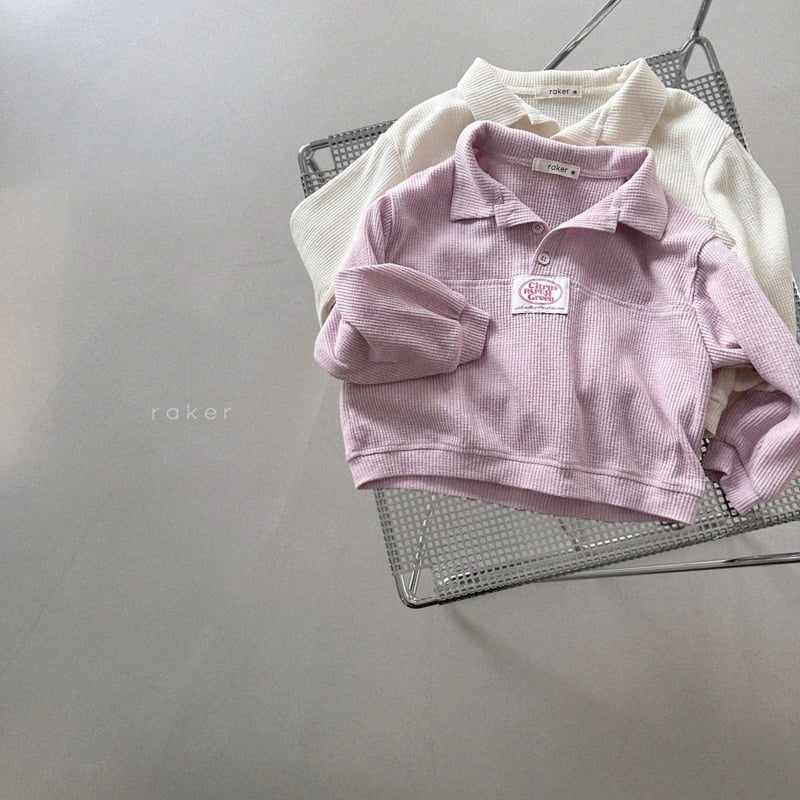 Raker - Korean Children Fashion - #magicofchildhood - Collar Button Tee