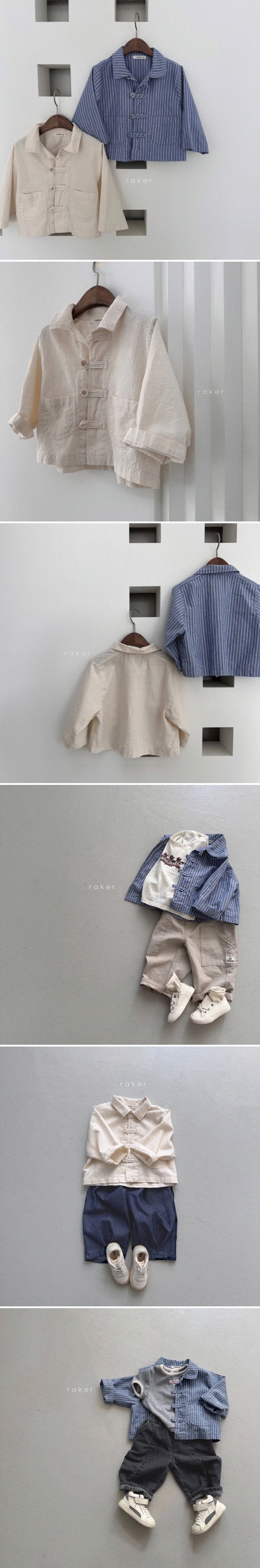 Raker - Korean Children Fashion - #minifashionista - Button Loop Shirt - 2