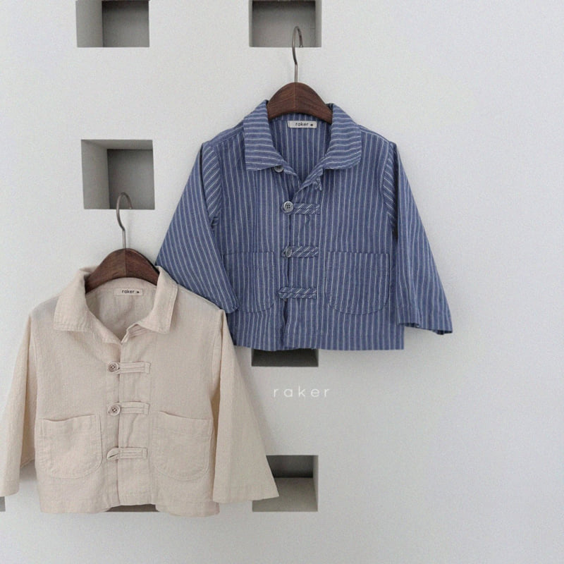 Raker - Korean Children Fashion - #toddlerclothing - Button Loop Shirt
