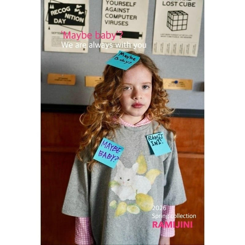 Ramijini - Korean Children Fashion - #childofig - Lime Rabbit Tee - 2