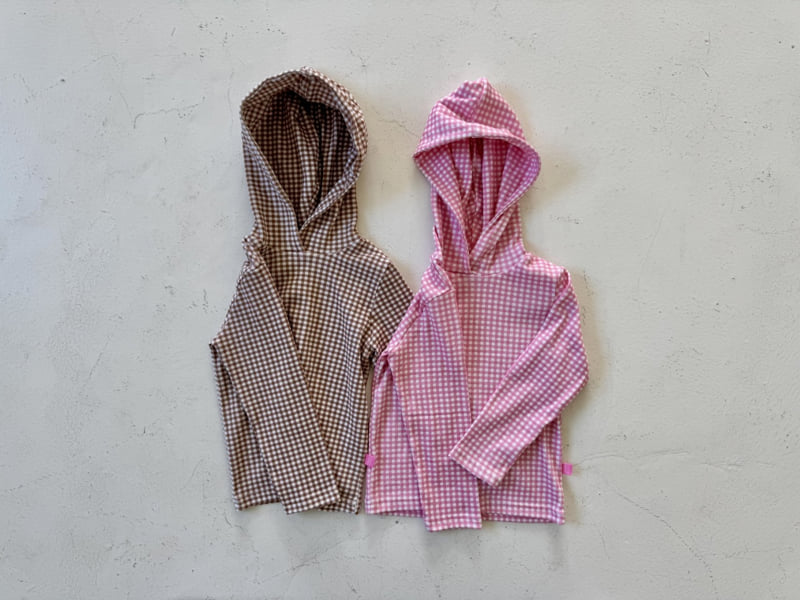Ramijini - Korean Children Fashion - #prettylittlegirls - Check Hoodie