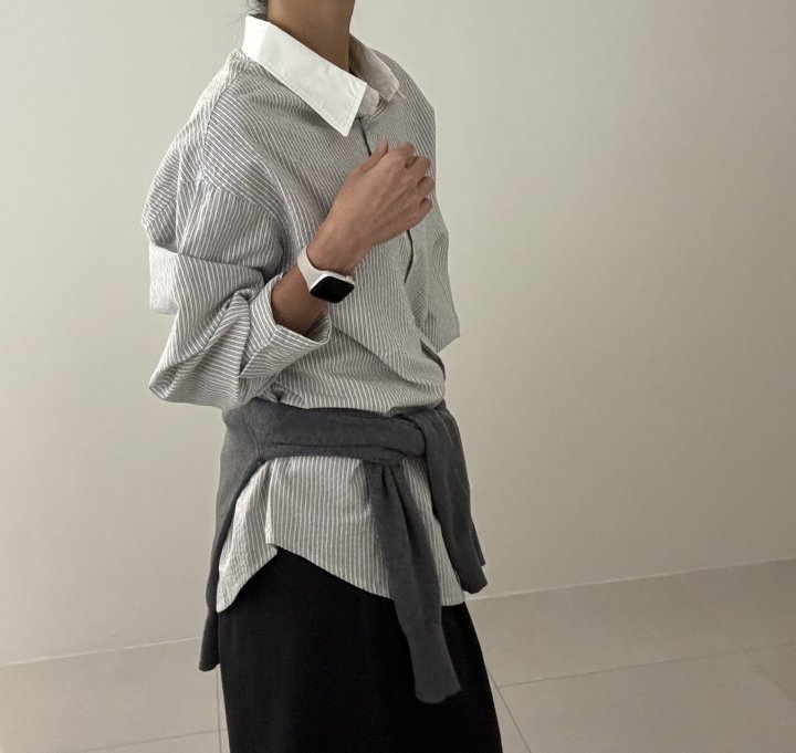 Ripple - Korean Women Fashion - #momslook - Baba Line Shirt - 7