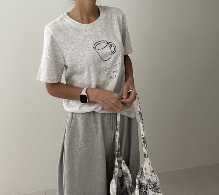 Ripple - Korean Women Fashion - #momslook - Cafe Mug Tee - 3